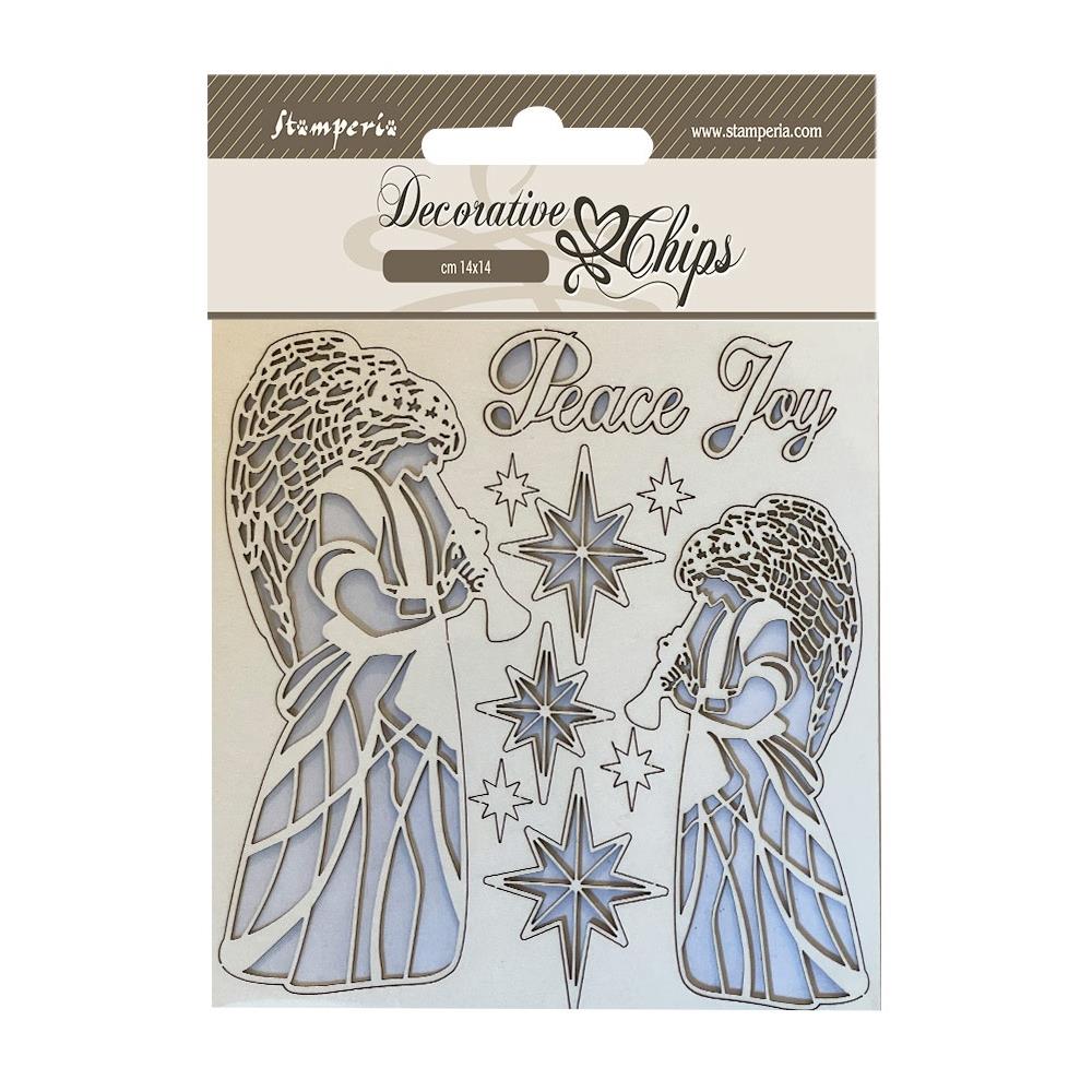 Stamperia 5.5"X5.5" Decorative Chips: Angels (SCB176)