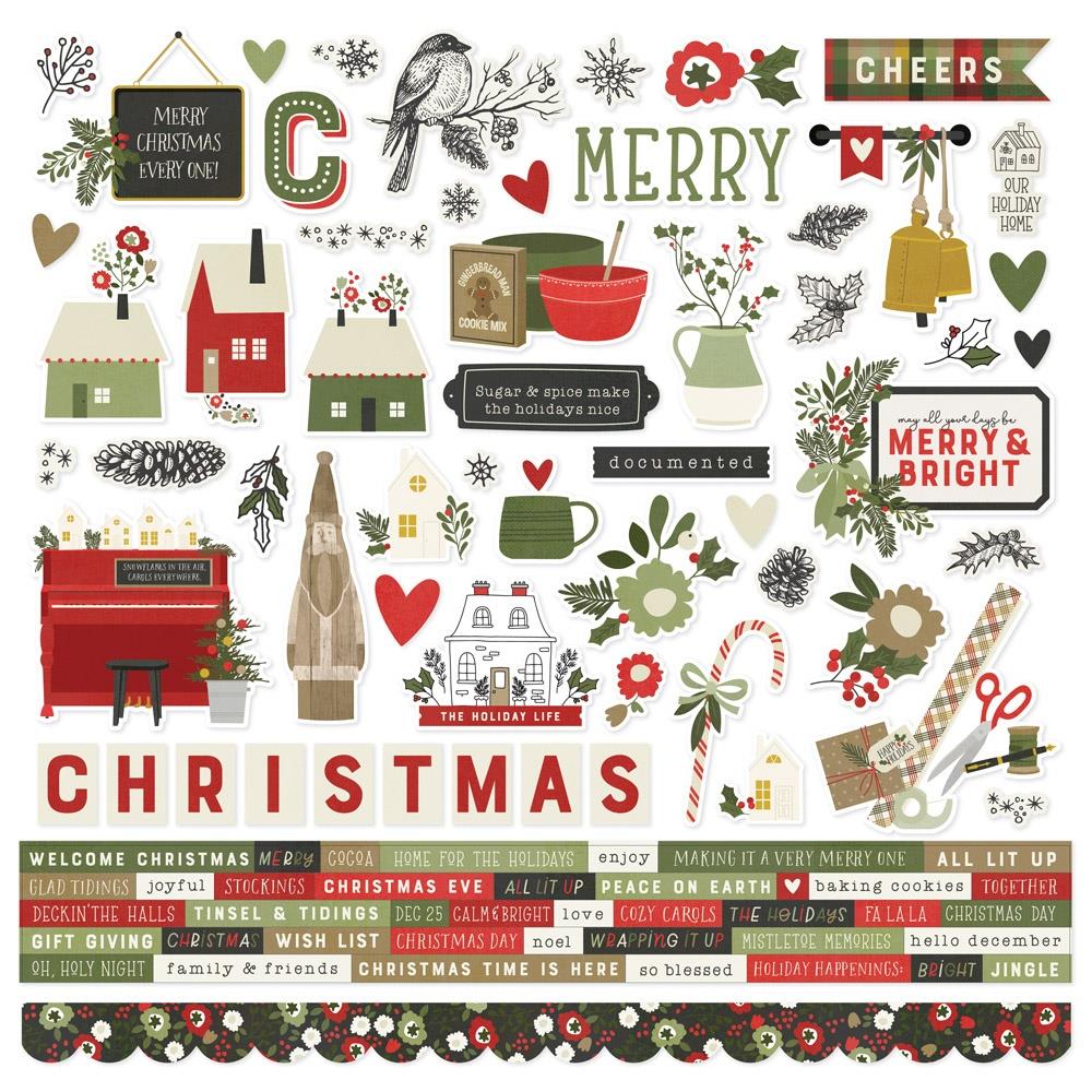 Simple Stories The Holiday Life 12"X12" Cardstock Stickers (THL20502)