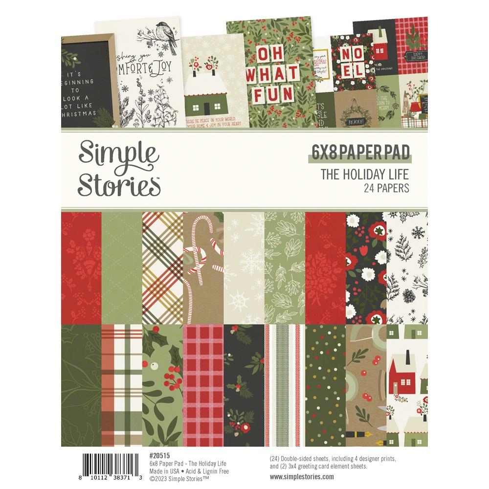 Simple Stories The Holiday Life 6"X8" Double-Sided Paper Pad, 24/Pkg (THL20515)