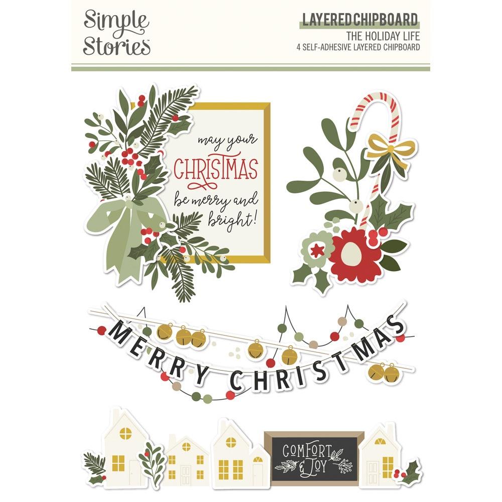 Simple Stories The Holiday Life Layered Chipboard (THL20523)