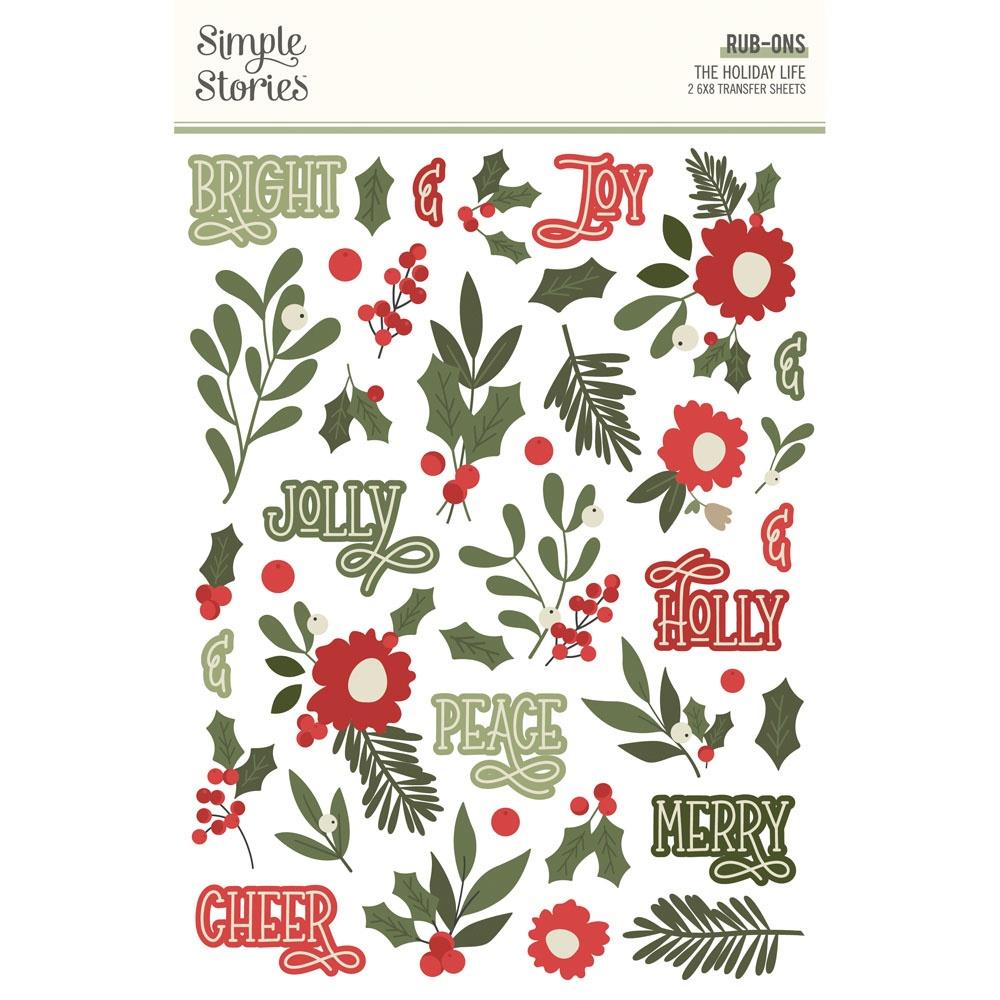 Simple Stories The Holiday Life Rub-Ons (THL20526)