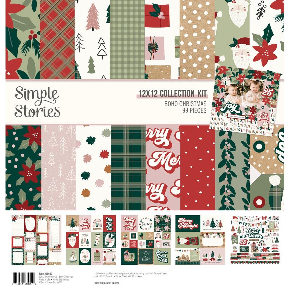 Simple Stories Boho Christmas 12"X12" Collection Kit (BC20600)