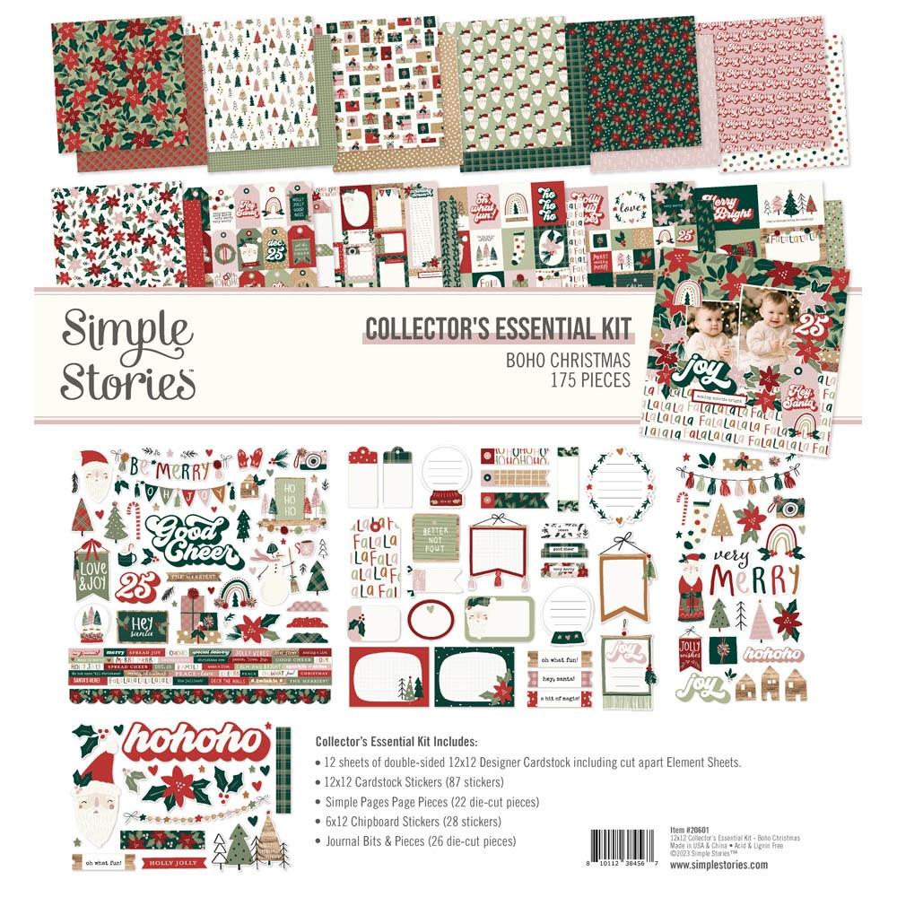Simple Stories Boho Christmas 12"X12" Collector's Essential Kit (BC20601)