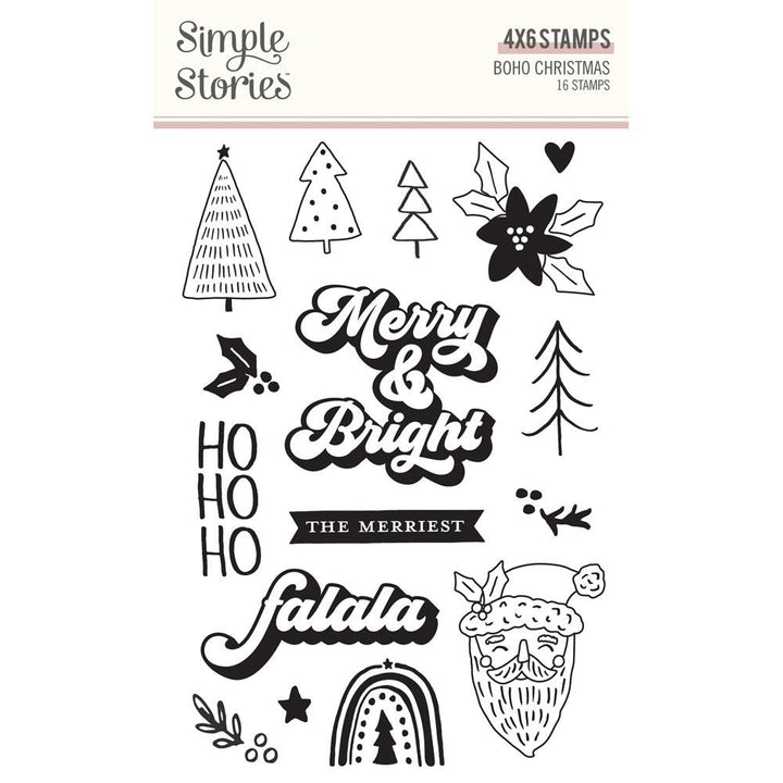 Simple Stories Boho Christmas Photopolymer Clear Stamps (BC20616)
