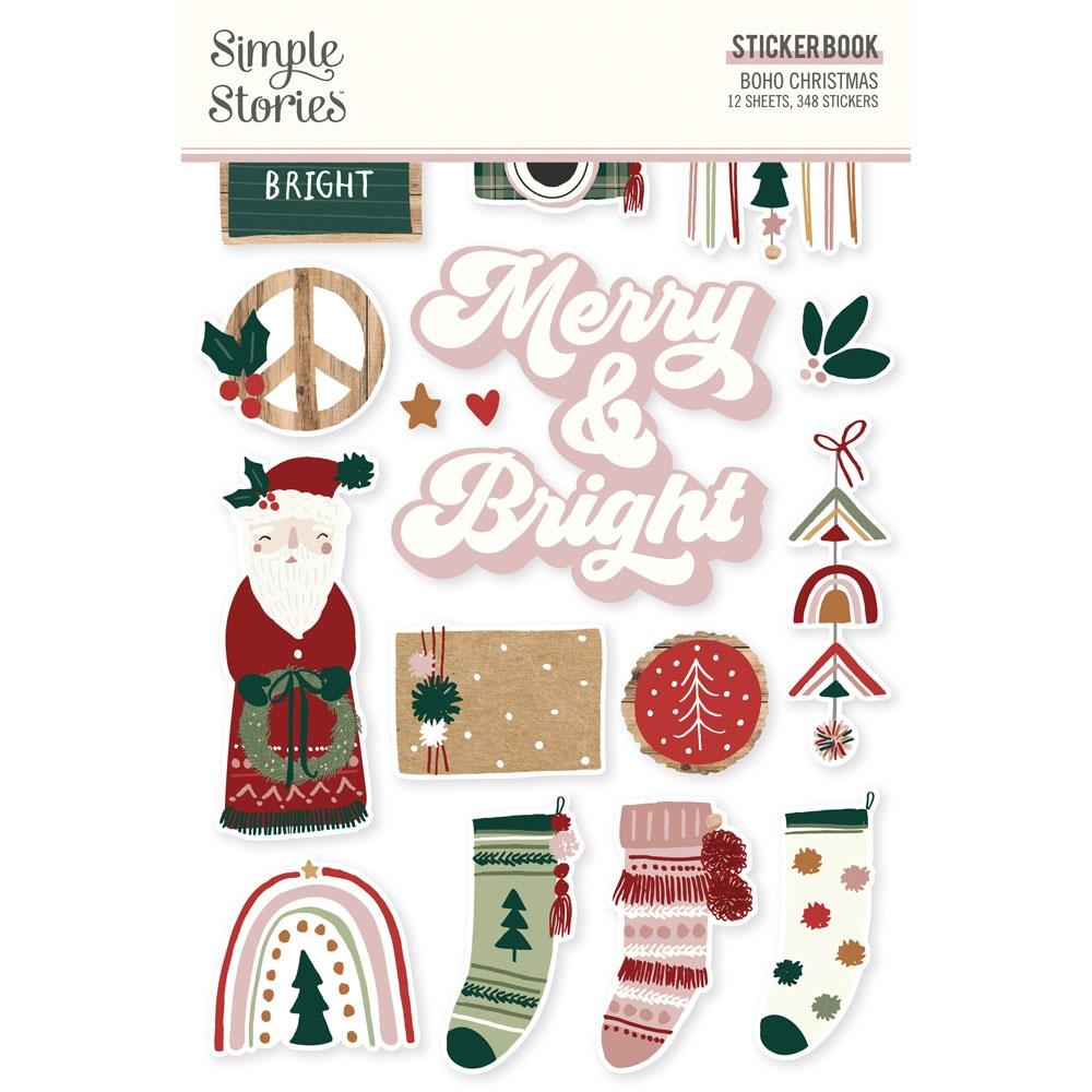 Simple Stories Boho Christmas Sticker Book (BC20621)