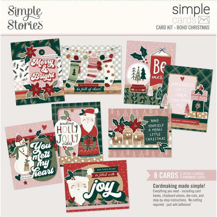 Simple Stories Boho Christmas Simple Cards Card Kit (BC20631)