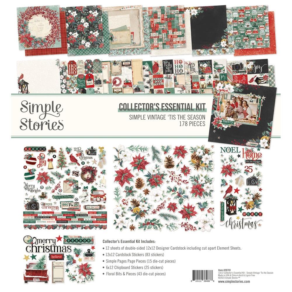 Simple Stories Simple Vintage 'Tis The Season 12"X12" Collector's Essential Kit (SVS20701)