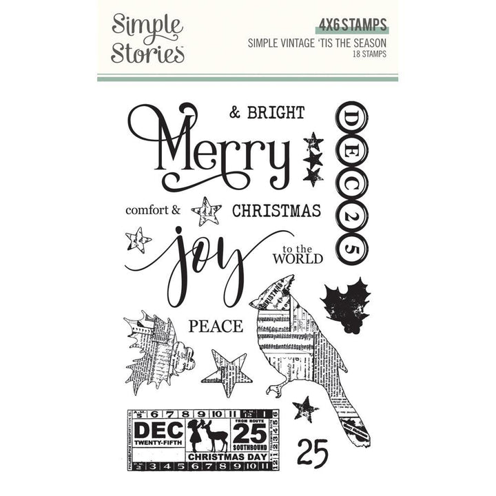 Simple Stories Simple Vintage 'Tis The Season Photopolymer Clear Stamps (SVS20720)