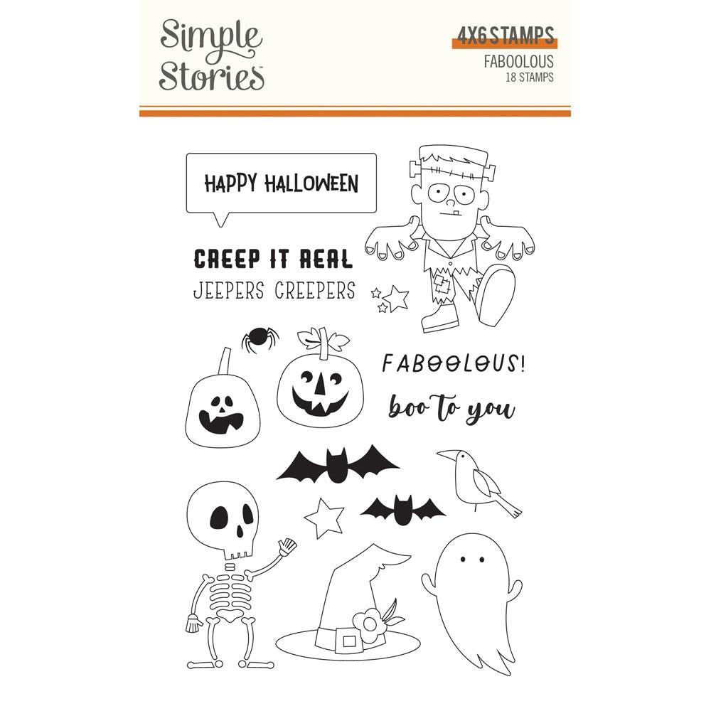 Simple Stories FaBOOlous Photopolymer Clear Stamps (FB20916)
