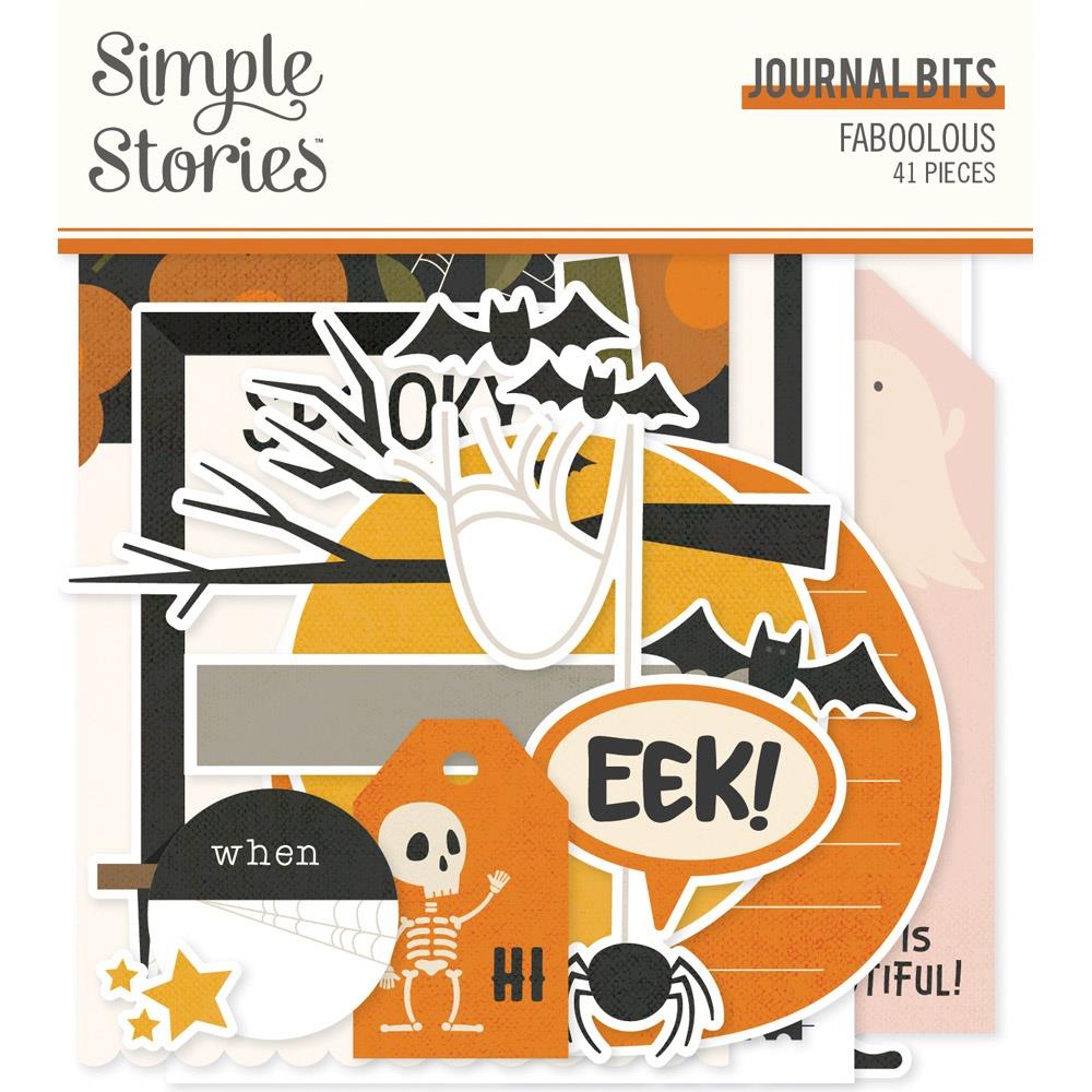 Simple Stories FaBOOlous Bits & Pieces Die-Cuts: Journal, 41/Pkg (FB20919)