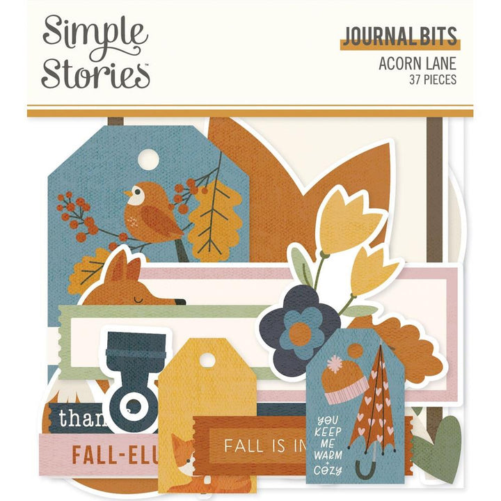Simple Stories Acorn Lane Bits & Pieces Die-Cuts: Journal, 37/Pkg (AL21019)