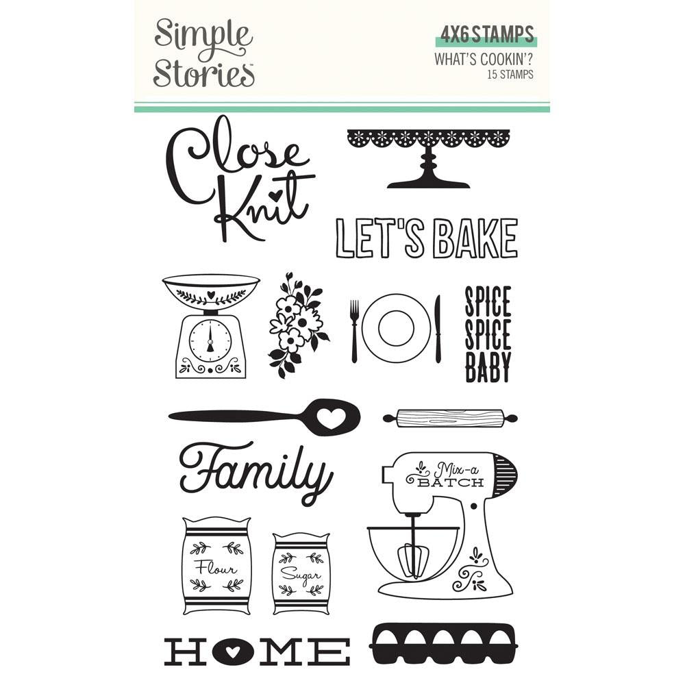 Simple Stories What's Cookin'? Photopolymer Clear Stamps (WC21116)