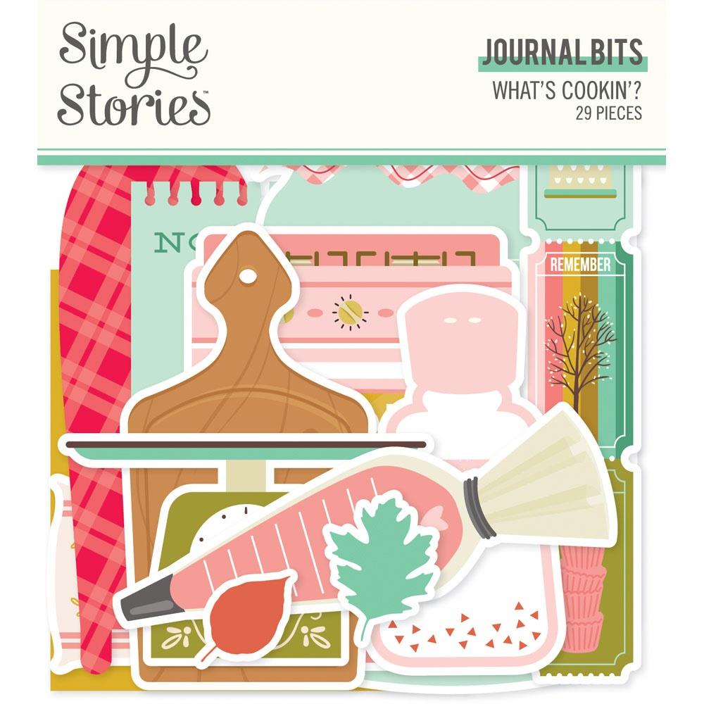 Simple Stories What's Cookin'? Bits & Pieces Die-Cuts: Journal, 29/Pkg (WC21119)