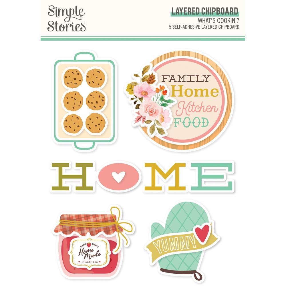 Simple Stories What's Cookin'? Layered Chipboard (WC21121)