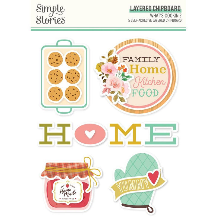 Simple Stories What's Cookin'? Layered Chipboard (WC21121)