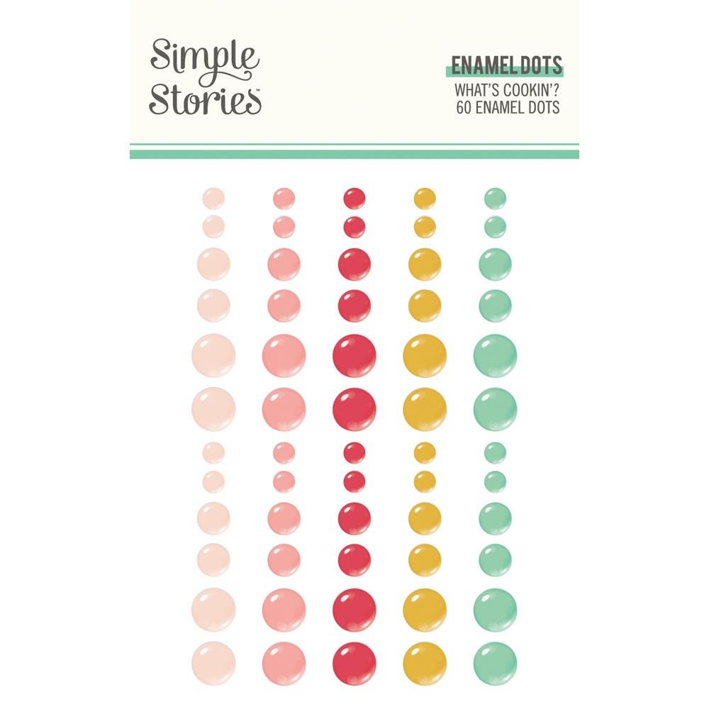 Simple Stories What's Cookin'? Enamel Dots Embellishments (WC21127)