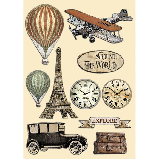 Stamperia Around The World A5 Wooden Shapes (KLSP140)