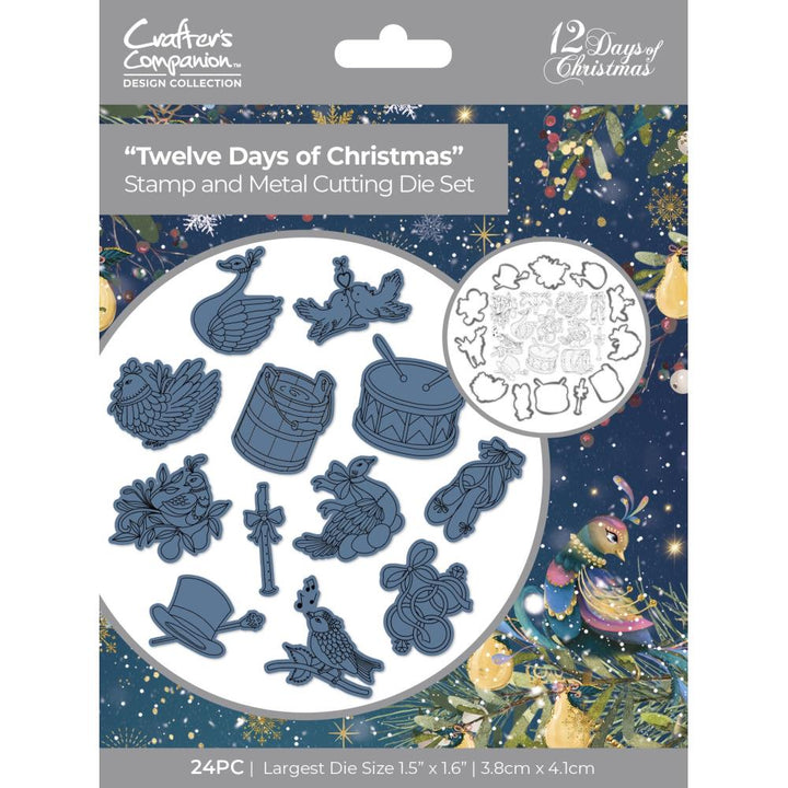 Crafter's Companion Twelve Days Of Christmas Stamp & Die (CSTDTDOC)
