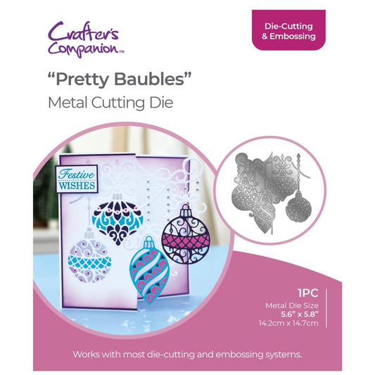 Crafter's Companion Create A Card Metal Die: Pretty Baubles (DCADPRBA)