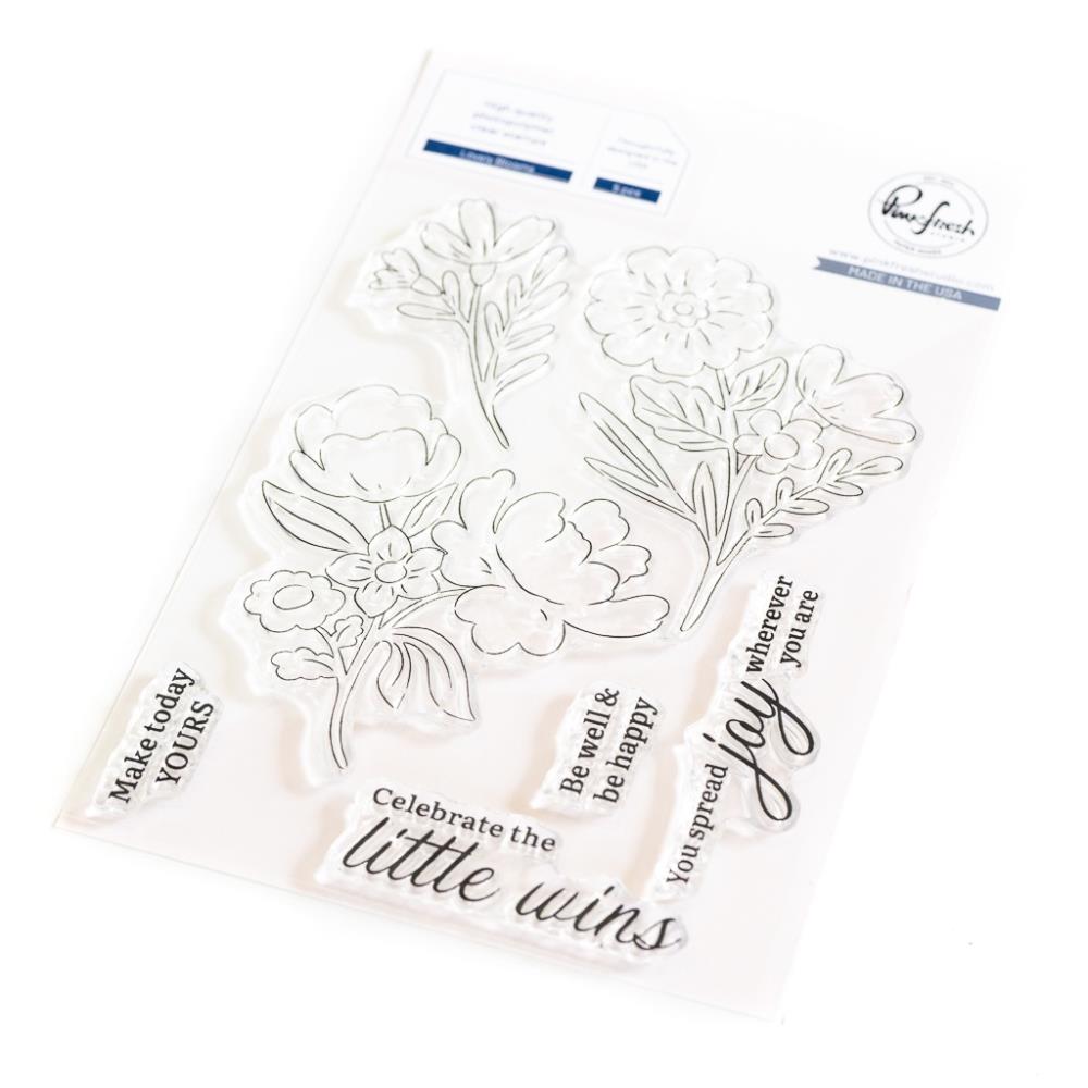 Pinkfresh Studio 4"X6" Clear Stamp Set: Lovely Blooms (PF207723)