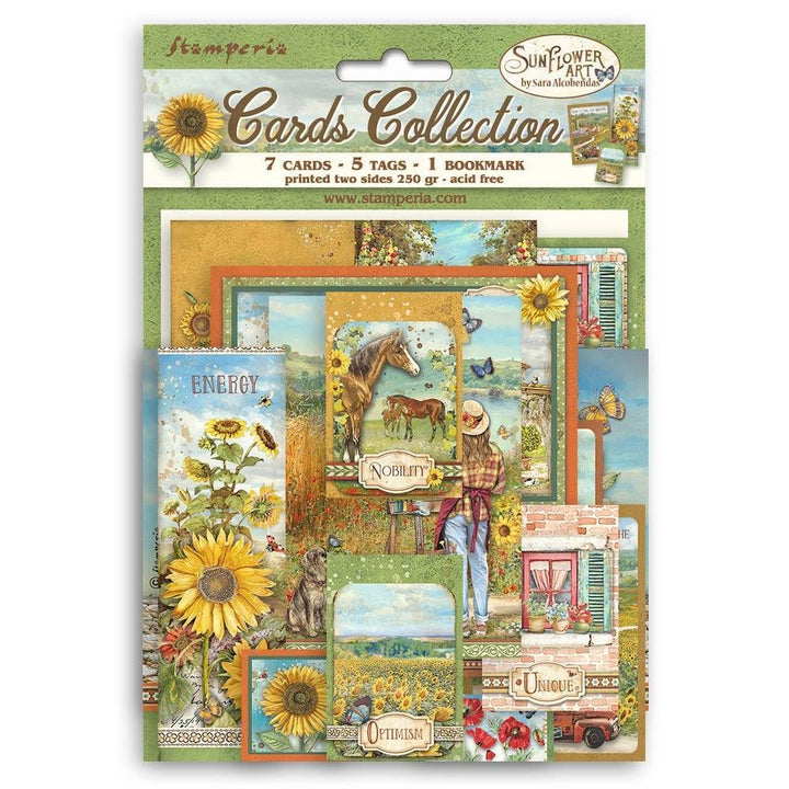 Stamperia Sunflower Art Cards Collection (SBCARD17)