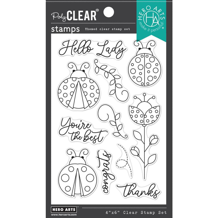 Hero Arts 4"X6" Clear Stamps: Hello Lady (HACM712)