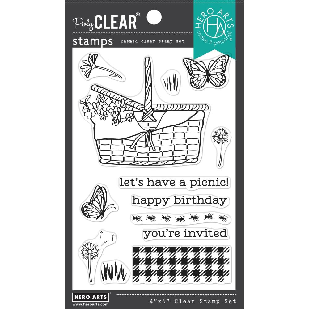Hero Arts 4"X6" Clear Stamps: Picnic Basket (HACM714)