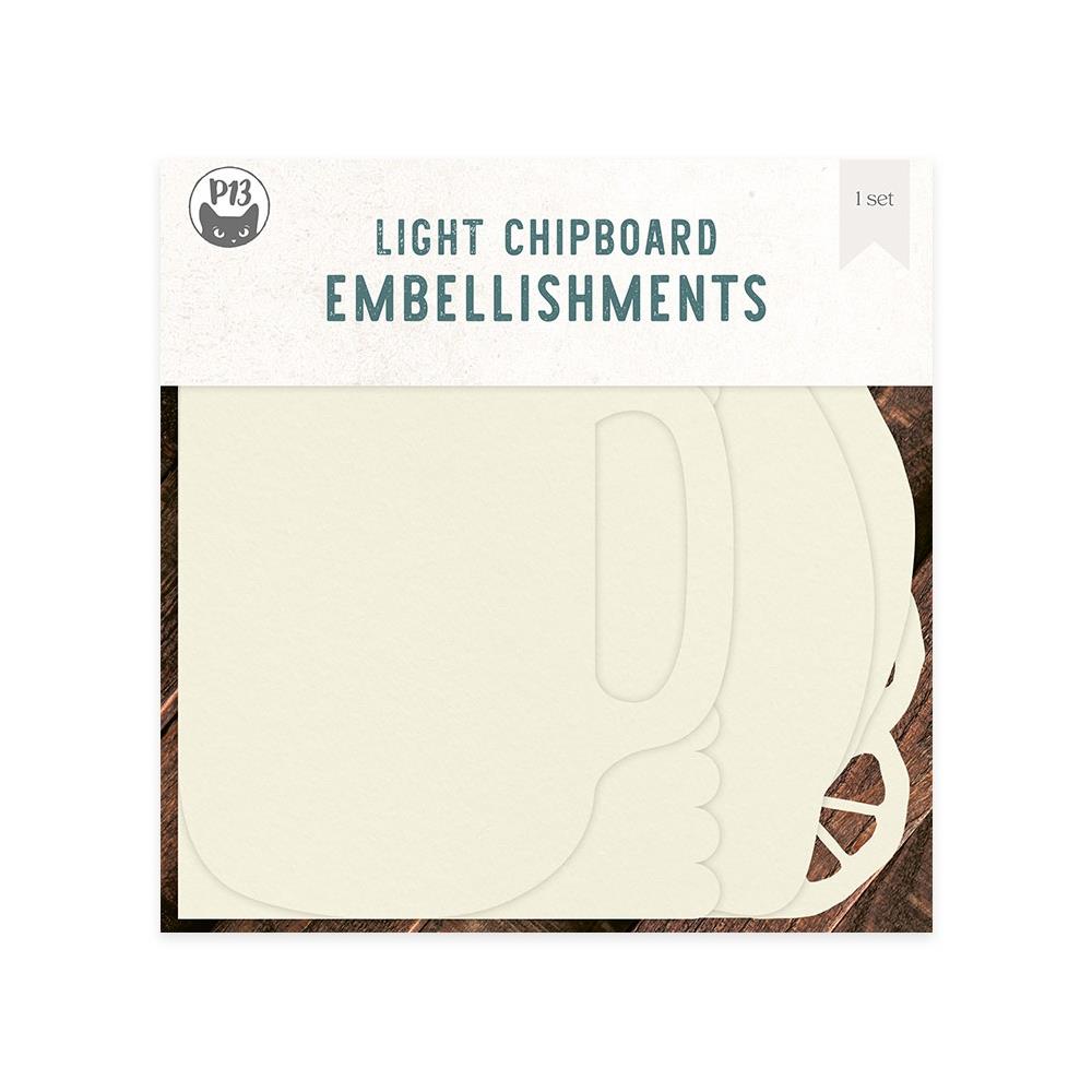 P13 Fresh Lemonade 6"X6" Light Chipboard Album Base: Mix and Match (P13LEM57)