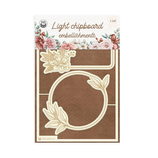 P13 Coffee Break 4"X6" Die-Cut Chipboard Embellishments: #04 (P13COF47)