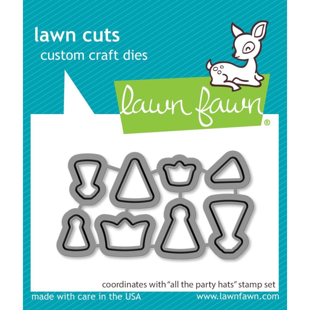 Lawn Fawn Lawn Cuts Custom Craft Die: All The Party Hats, 8/Pkg (LF3173)