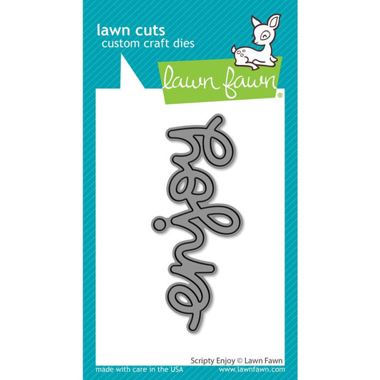 Lawn Fawn Lawn Cuts Custom Craft Die: Scripty Enjoy (LF3186)