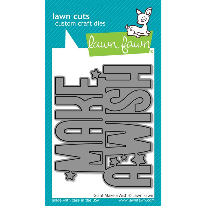 Lawn Fawn Lawn Cuts Custom Craft Die: Giant Make A Wish (LF3185)