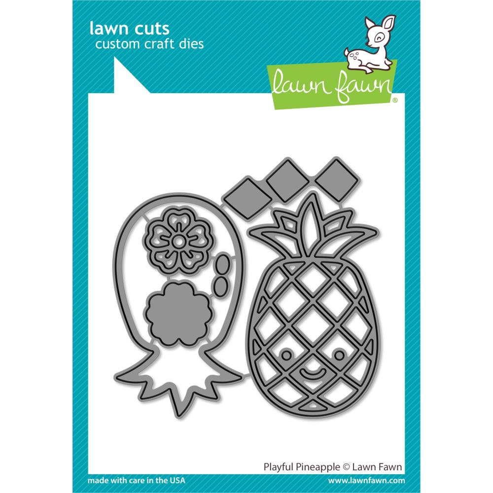 Lawn Fawn Lawn Cuts Custom Craft Die: Playful Pineapple, 6/Pkg (LF3180)