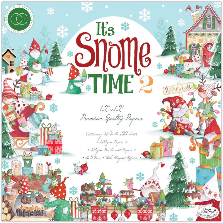 Craft Consortium It's Snome Time 2 12"X12" Double-Sided Paper Pad, 40/Pkg (CPPAD043)