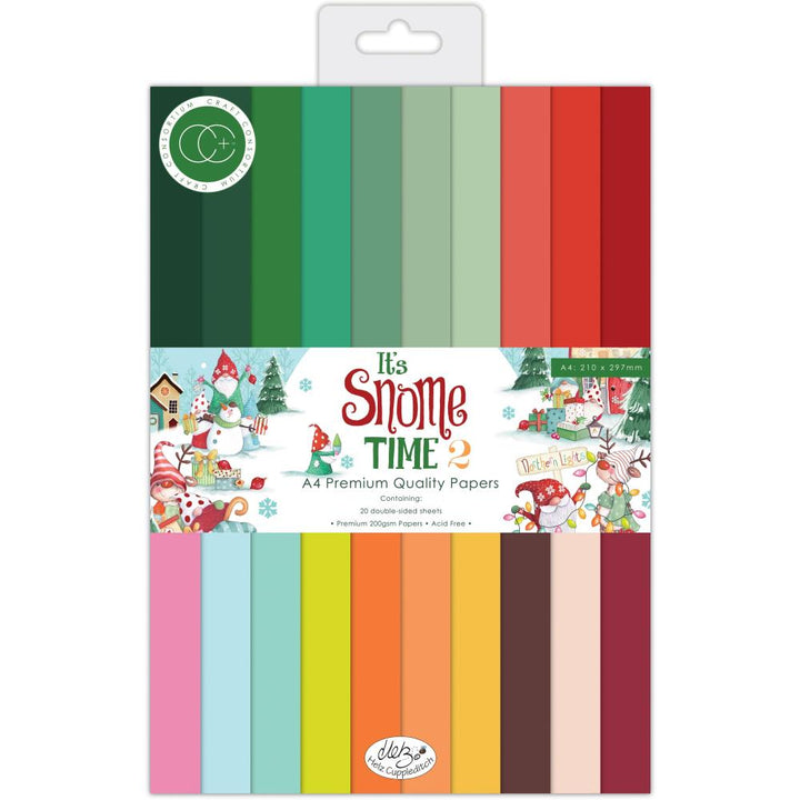 Craft Consortium It's Snome Time 2 A4 Double-Sided Paper Pad, 20/Pkg (PPAD043C)