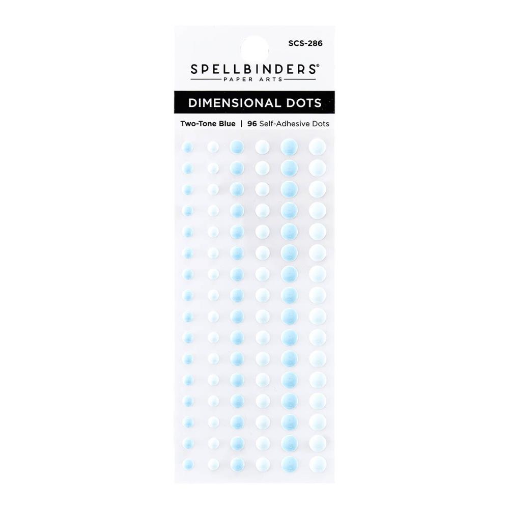 Spellbinders Dimensional Enamel Dots: Two Tone Blue (SCS286)