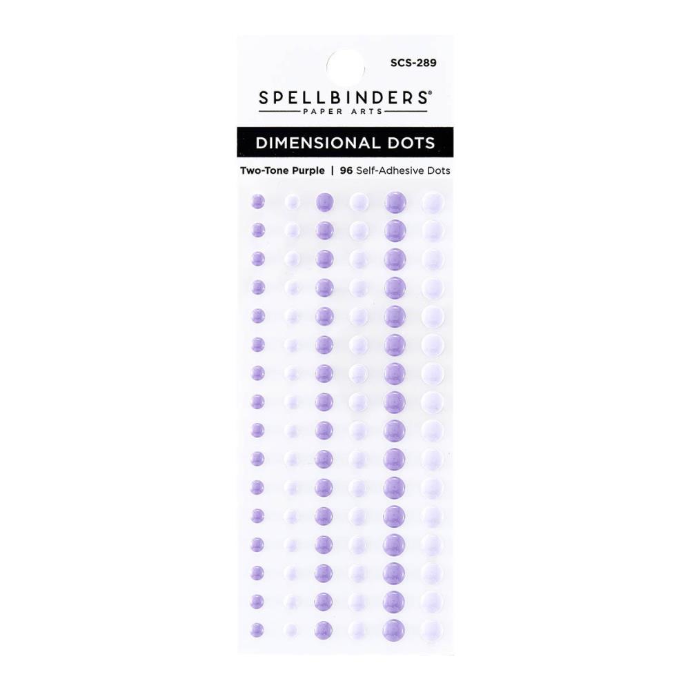 Spellbinders Dimensional Enamel Dots: Two Tone Purple (SCS289)