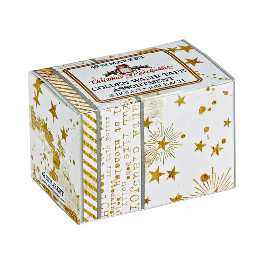 49 and Market Christmas Spectacular 2023 Washi Tape Set: Golden, 3/Pkg (S2324487)