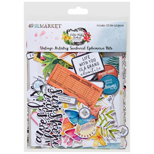 49 and Market Vintage Artistry Sunburst Ephemera Bits (SUN24760)