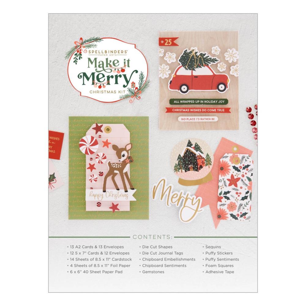 Spellbinders Make It Merry Holiday Cardmaking Kit 2023: Limited Edition (BD0760)