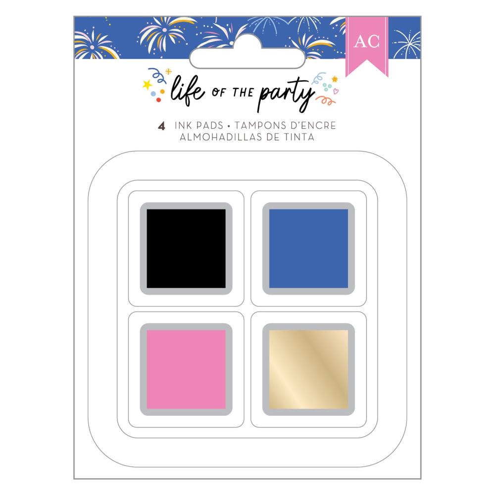 American Crafts Life Of The Party Ink Pads, 4/Pkg (34025846)
