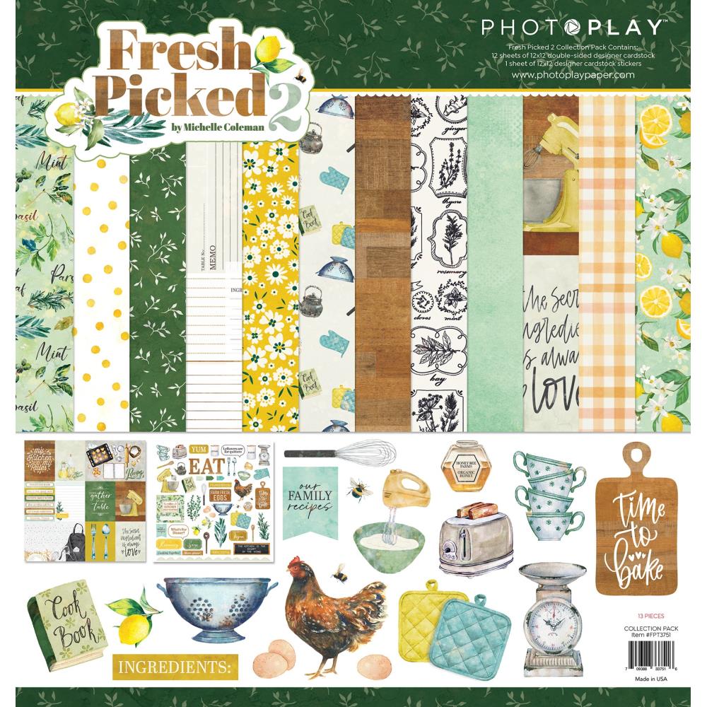 PhotoPlay Fresh Picked 2 12"X12" Collection Pack (FPT3751)