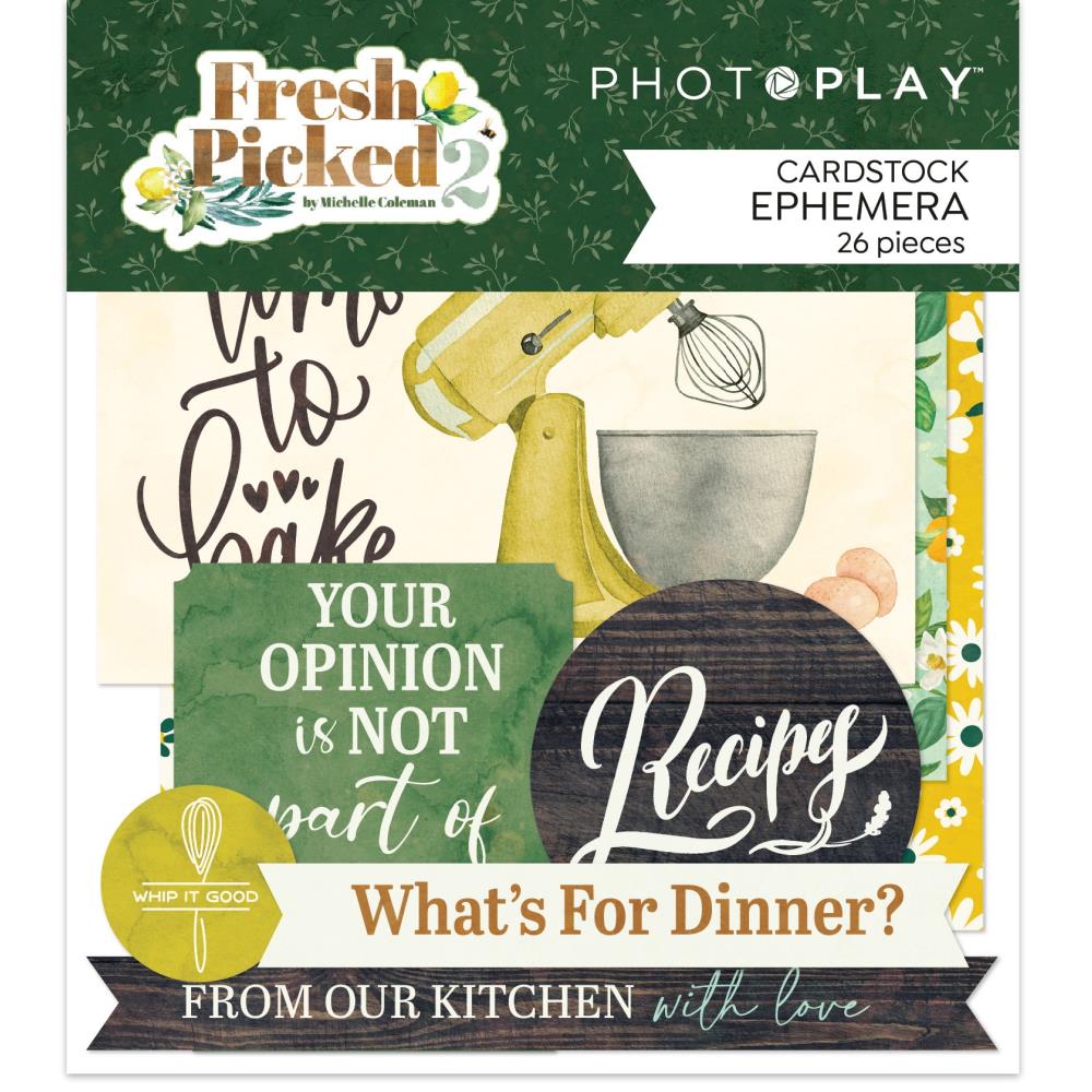 PhotoPlay Fresh Picked 2 Ephemera Cardstock Die-Cuts (FPT3759)