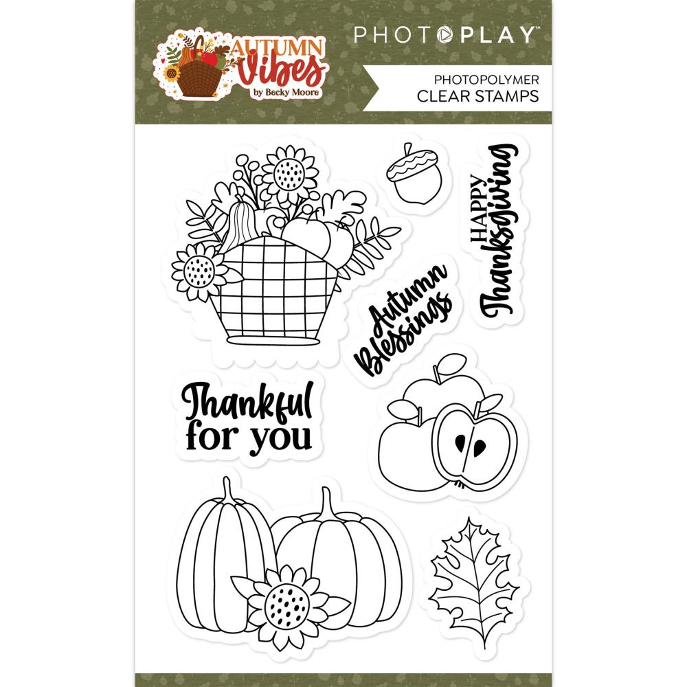 PhotoPlay Autumn Vibes Photopolymer Clear Stamps (ATV4044)
