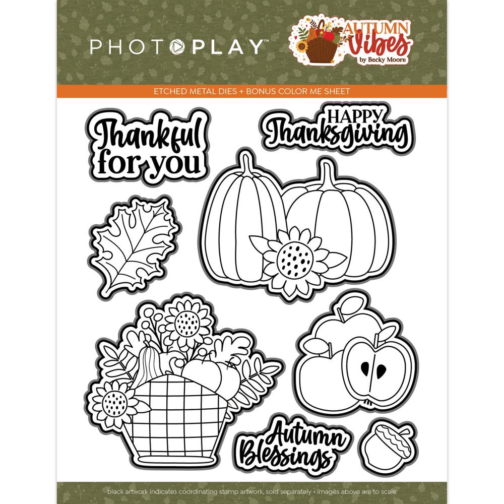 PhotoPlay Autumn Vibes Etched Die (ATV4045)