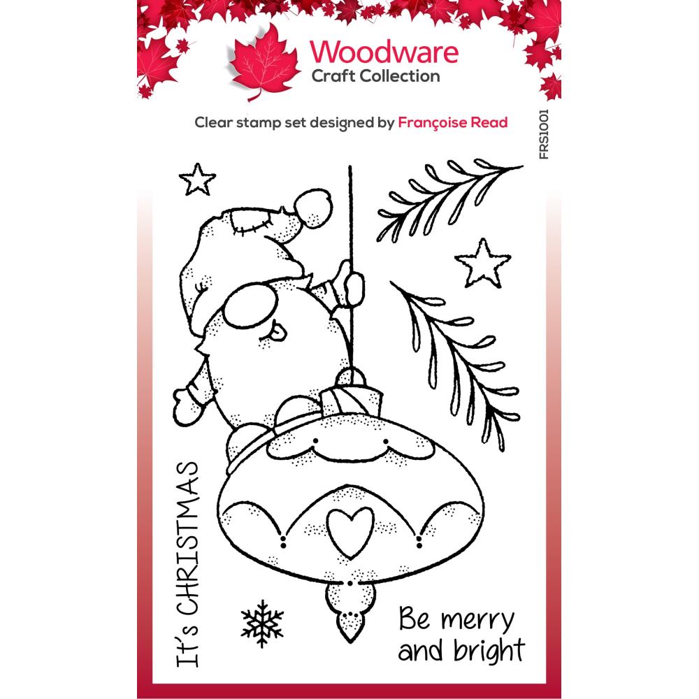 Woodware 4"X6" Clear Stamp Singles: Funtime Gnome (FRS1001)