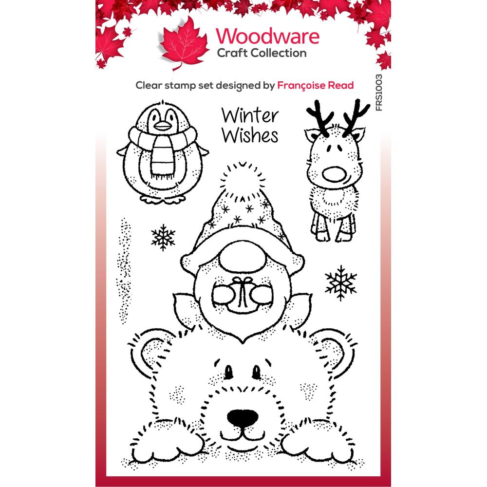 Woodware 4"X6" Clear Stamp Singles: Norman & Friends (FRS1003)