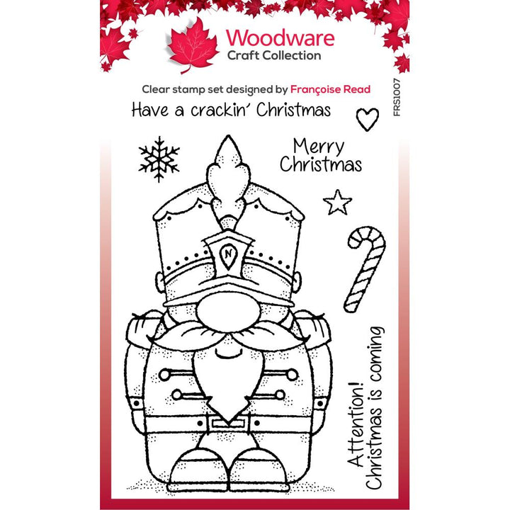 Woodware 4"X6" Clear Stamp Singles: Nutcracker Gnome (FRS1007)