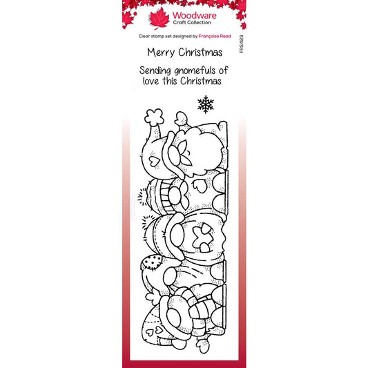 Woodware 8"X2.6" Clear Stamps Singles: Christmas Gang
 (FRS423)