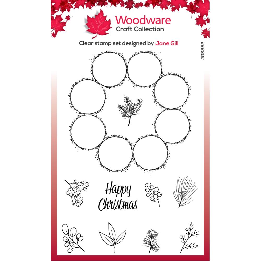 Woodware 4"X6" Clear Stamp Singles: Bubble Circle (JGS852)